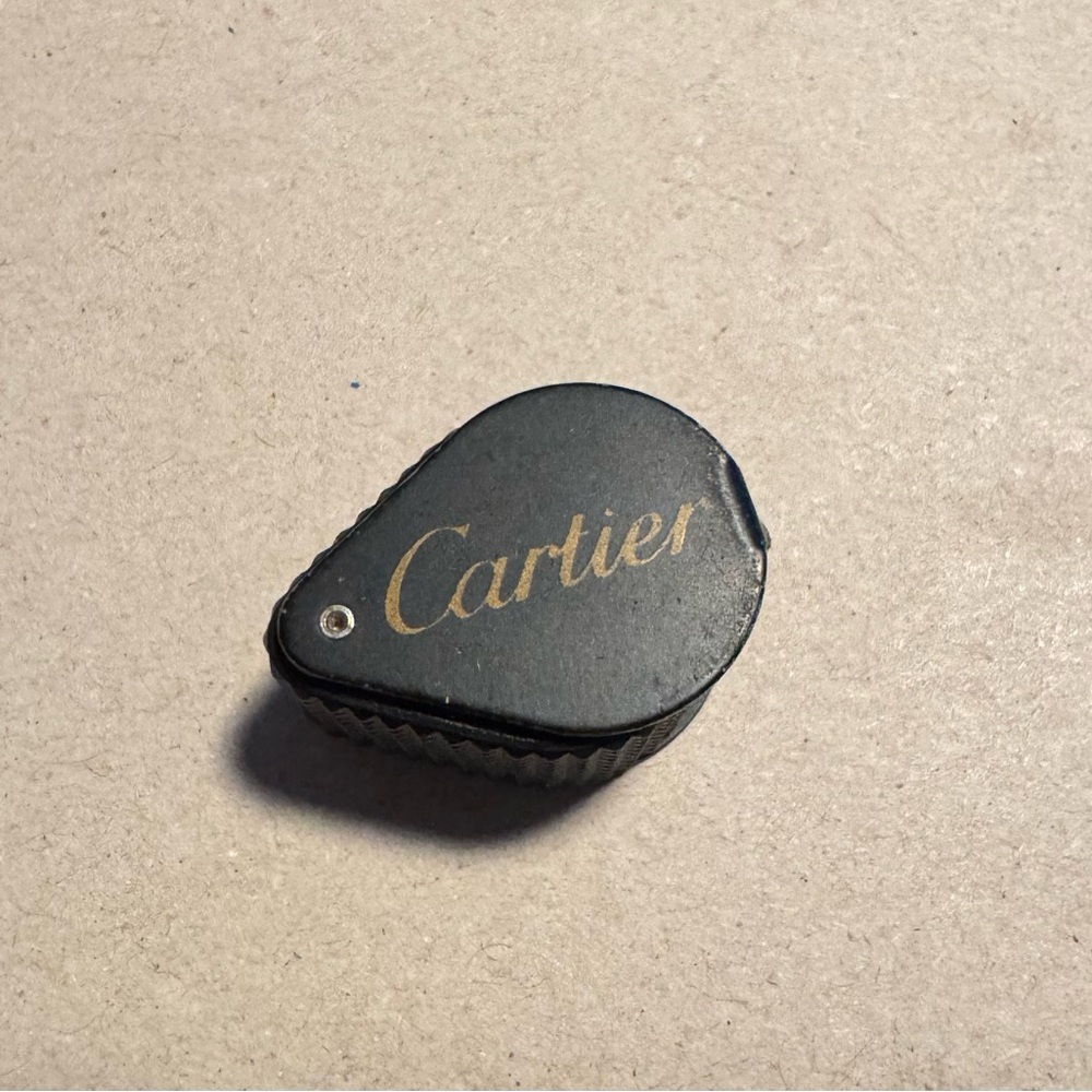 Cartier Black Folding Loupe with Red Velvet Pouch - Picture 4 of 6
